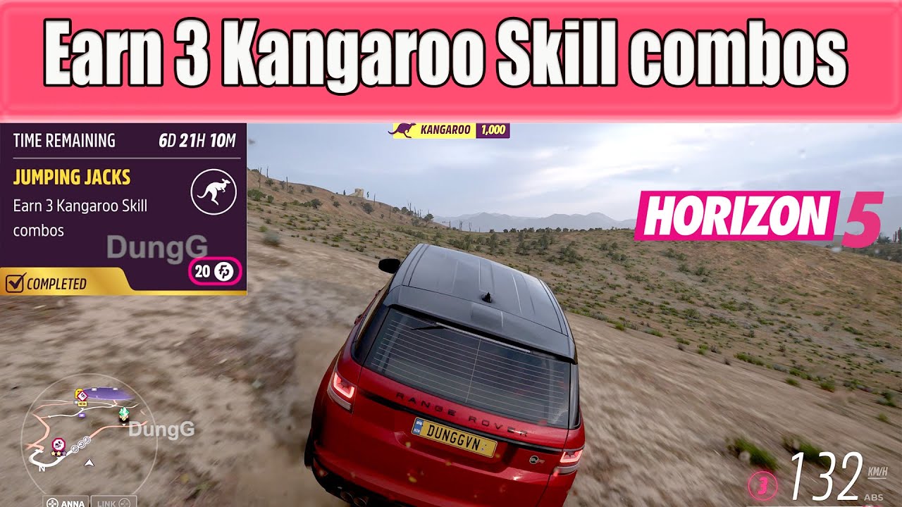 Forza Horizon 5 Jumping Jacks - Earn 3 Kangaroo Skill combos - Daily Challenges