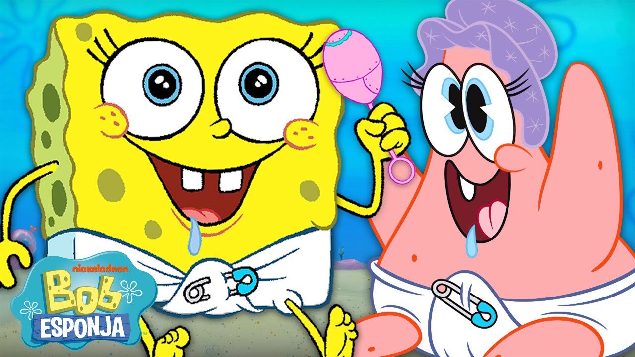 Bob Esponja | ¡Cada bebé en la historia del programa! 🍼 | Bob Esponja en Español