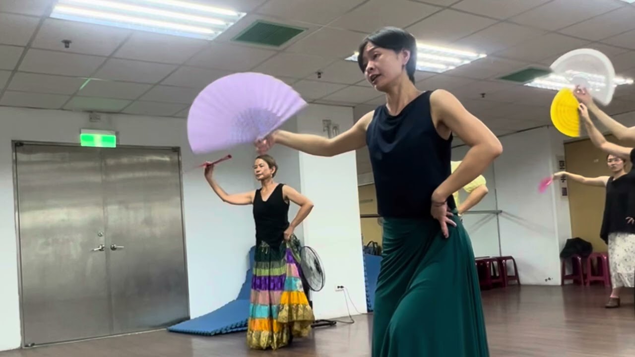 佛朗明哥舞之扇子教學 guajira con abanico #flamenco #abanico #fan