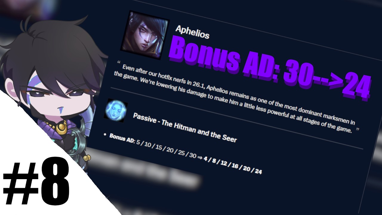 APHELIOS NERFS HITTING HARD... (Aphelios to Diamond)