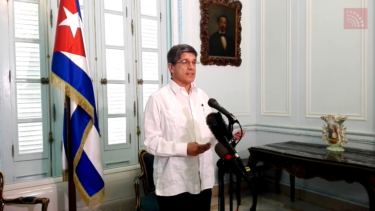 Declaraciones de Carlos Fernández de Cossío, director general para EE UU  de la Cancillería cubana