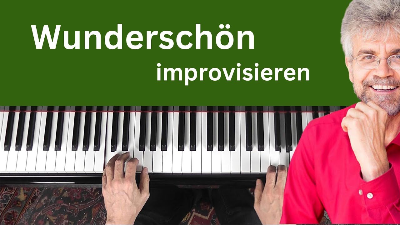 Klavier: Improvisieren f&uuml;r Einsteiger &ndash; einfache Methode &ndash; Akkordschema II - V - I