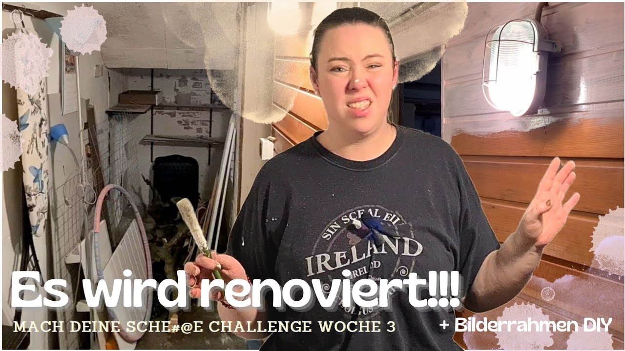 Mach deine Sch#@e Challenge✨️ Keller / Flur Renovierung | Makeover & Entrümpelung | Bilderrahmen DIY