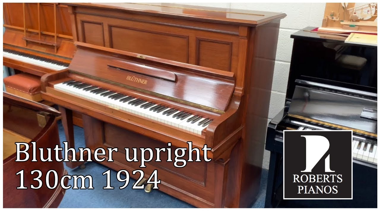Bluthner upright 130cm 1924 with best upright action ever made