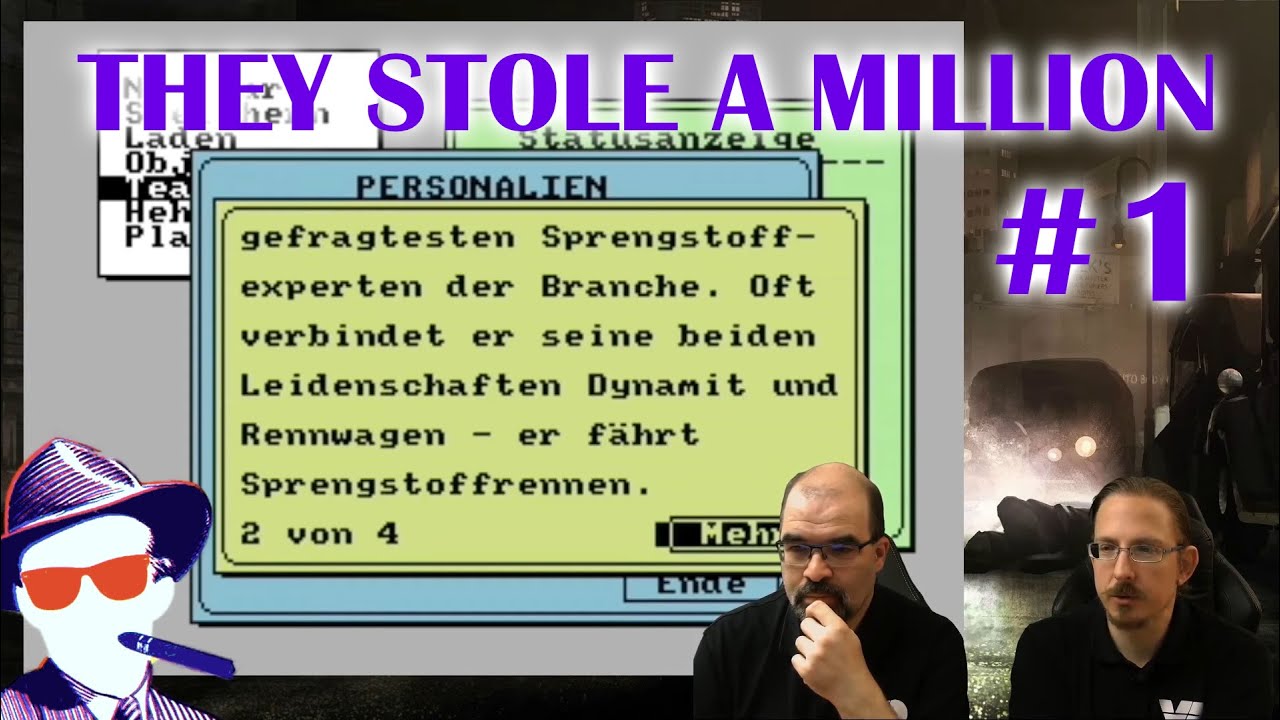 They Stole a Million #1: VD sucht die Super Gangster (RetroPlay/C64)