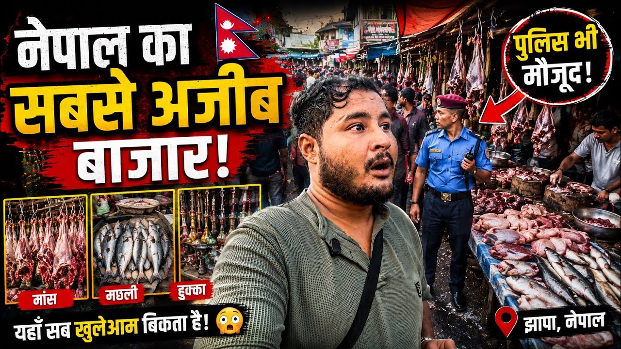 Nepal Border Market Tour | Real Local Life of Jhapa 😱 #viralvideo #travel #safarwithabhi #nepal