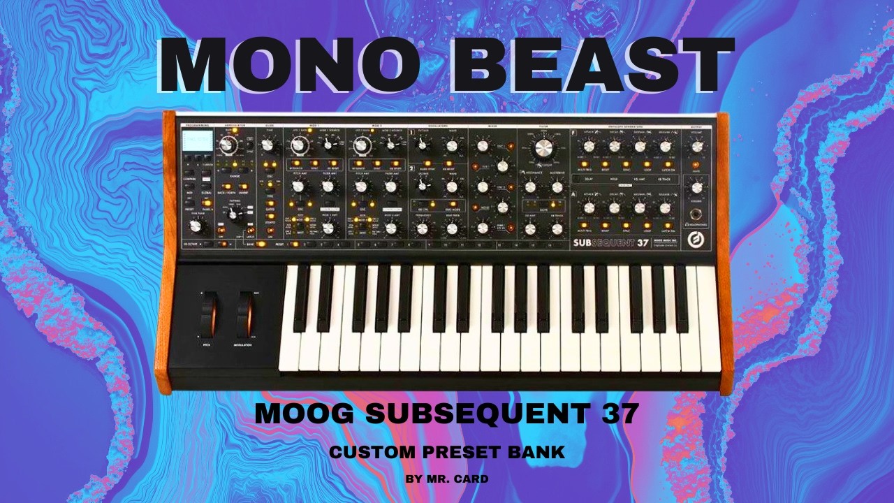 Moog Subsequent 37 – Mono Beast [SOUNDSET] | Custom Presets [Synthesizer Demo]