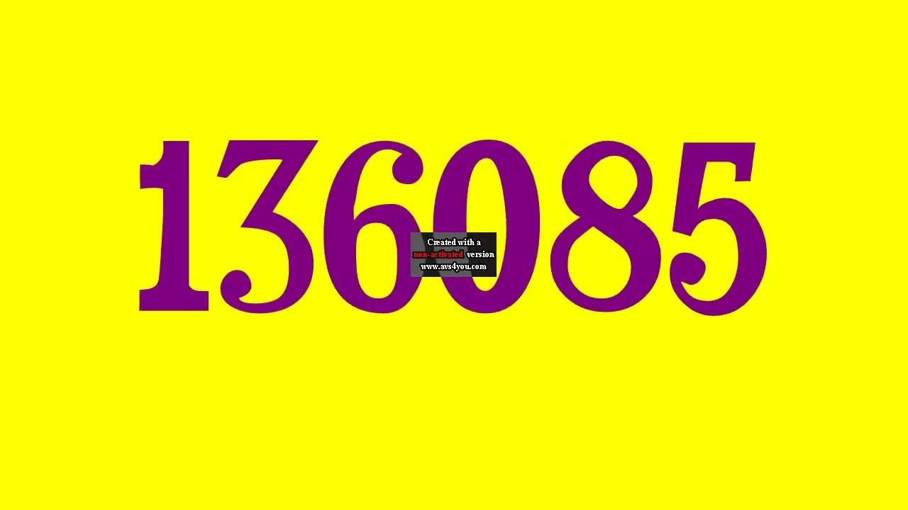 Numbers 1 to 500000 with Fonts for @Nayomee1213