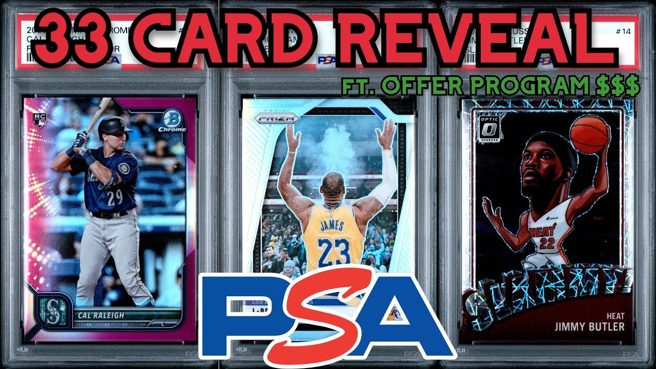 33 КАРТОЧКИ PSA GRADING REVEAL ft ПРЕДЛОЖЕНИЕ ПРОГРАММА $$$