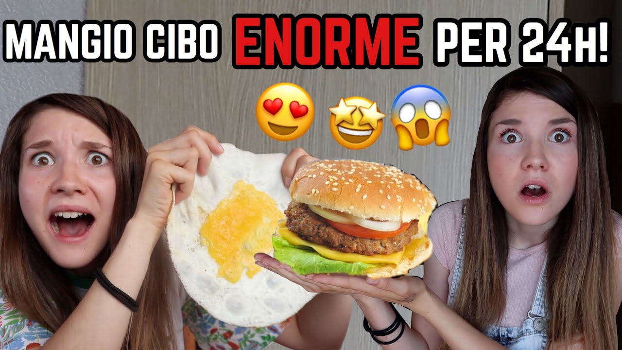 MANGIO SOLO CIBO GIGANTE PER 24H! *assurdo* ♕