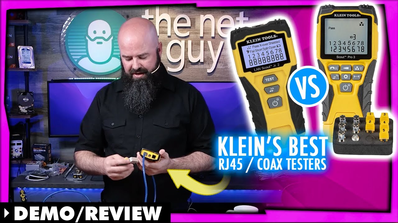 Сравнение базовых и расширенных тестеров RJ45 Klein Tools