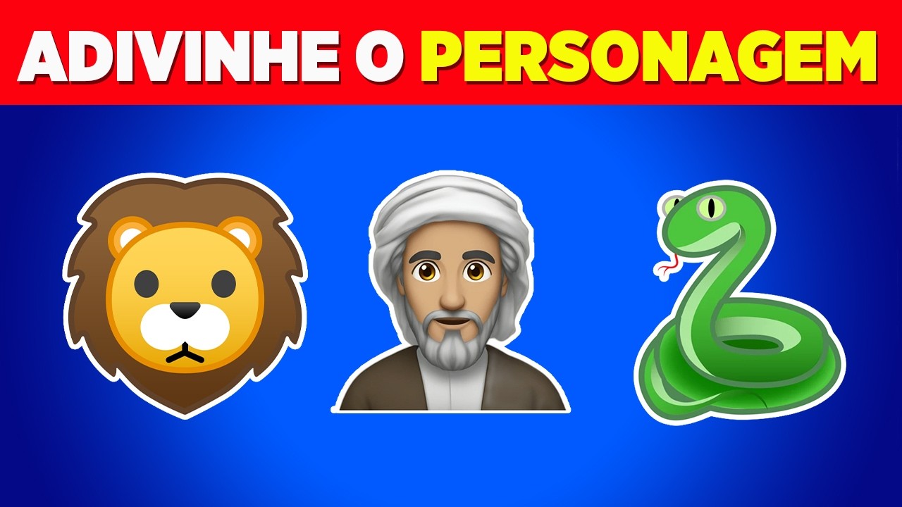 DESCUBRA OS PERSONAGENS BÍBLICOS PELOS EMOJIS 📖 Quiz Desafiador