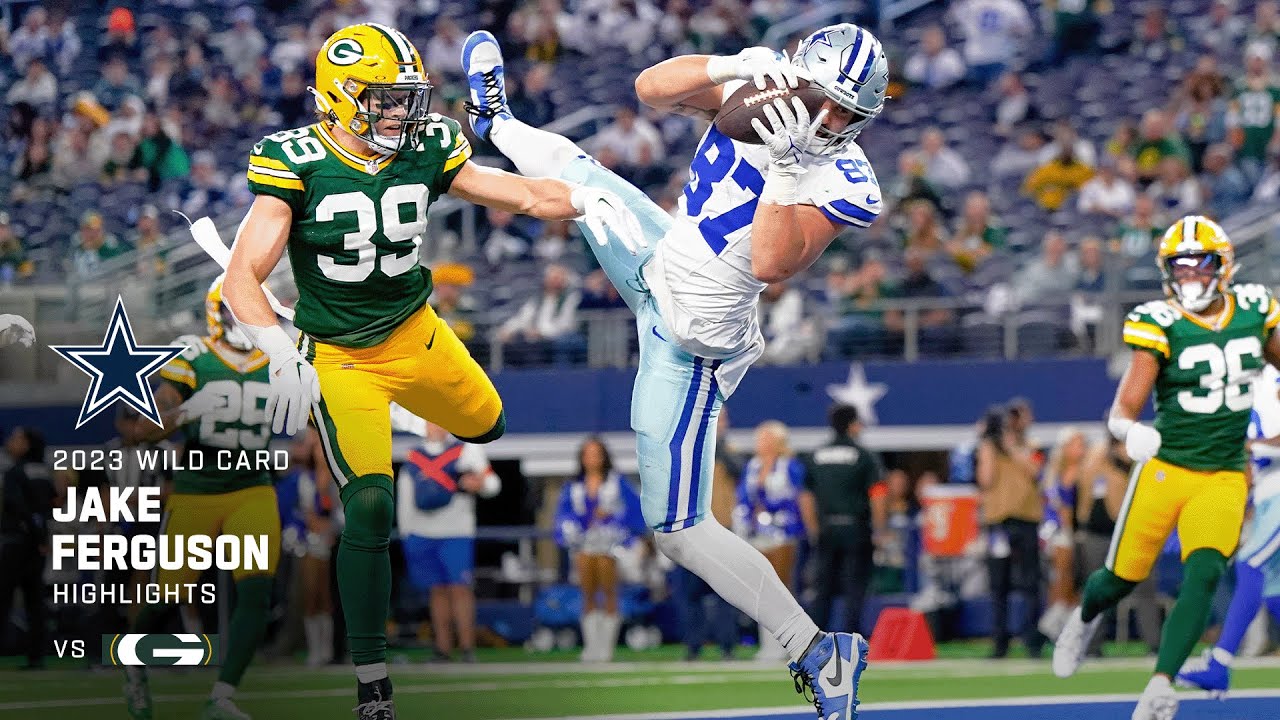 All 10 Jake Ferguson catches from 3-TD game | Super Wild Card Weekend | Dallas Cowboys 2023