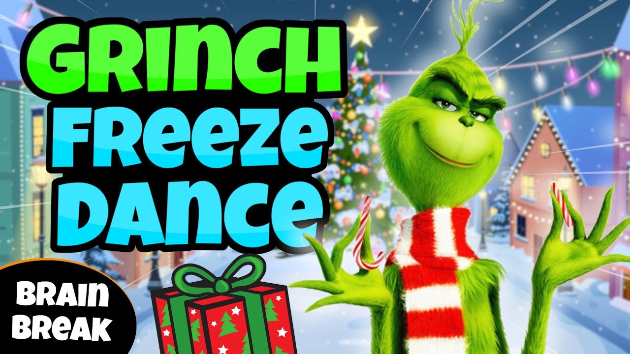 🎄Grinch Freeze Dance 🎄 Brain Break | GoNoodle Inspired | Just Dance | Classroom Fun
