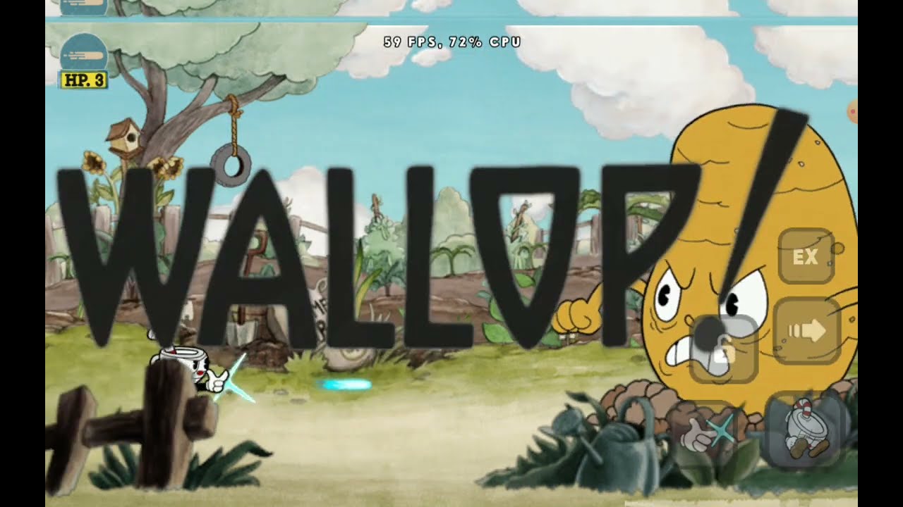 jugando cuphead Lite versión 1.6 link en la descripción