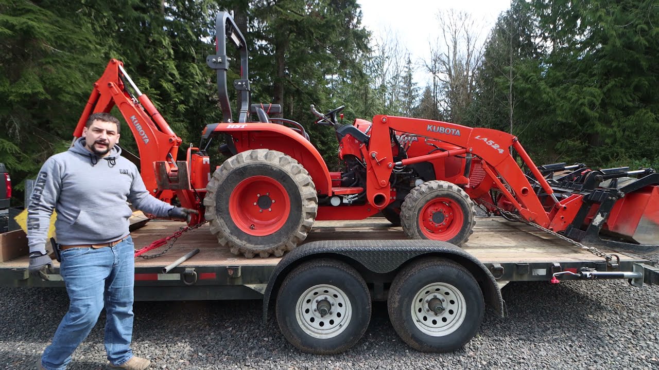 Loading A Tractor on a Trailer