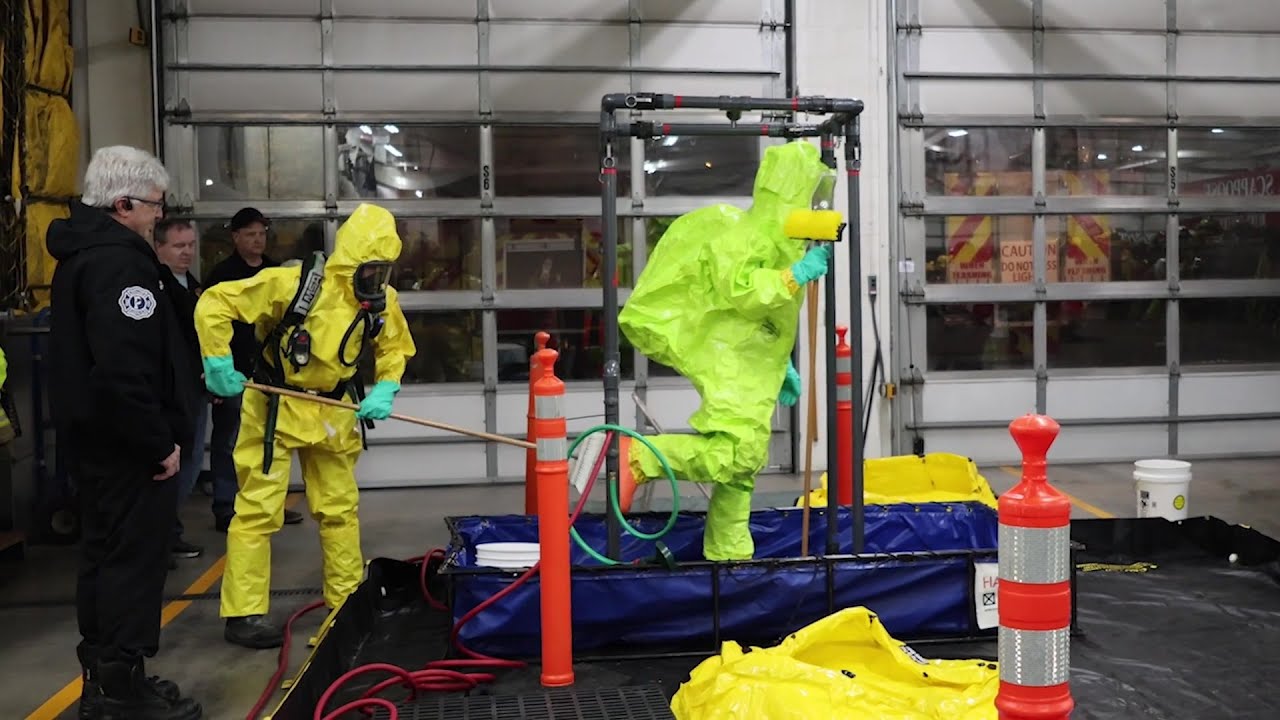 Firefighter HAZMAT Decon Training with Firecom Connect
