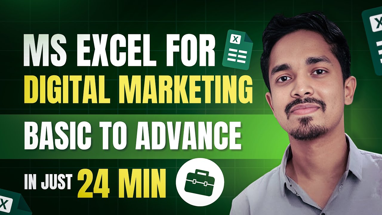 Excel for Marketers | Learn Excel for Data Analysis in Digital Marketing
