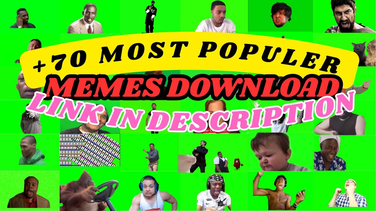 70 GREEN SCREEN MEMES FOR EDITING || NO COPYRIGHT || FREE DOWNLOAD