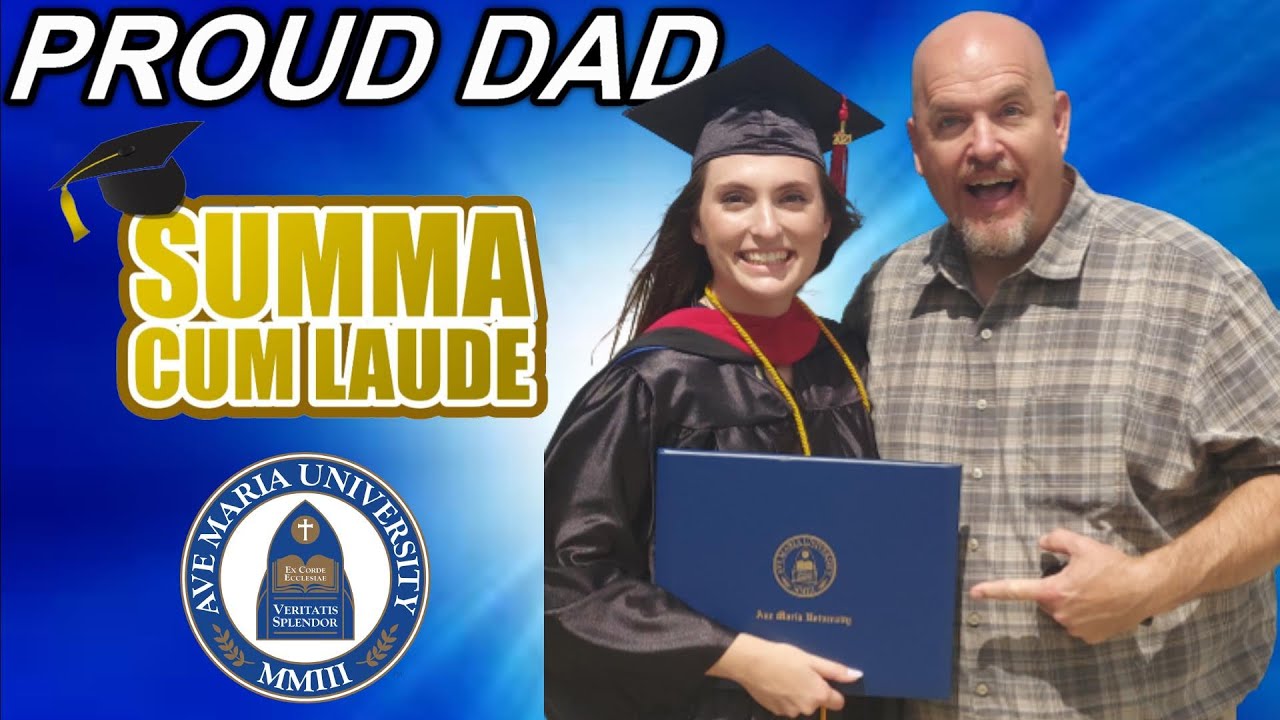 Proud Dad Moment - Daughter Earns Master Degree in 4 Years - Summa Cum Laude