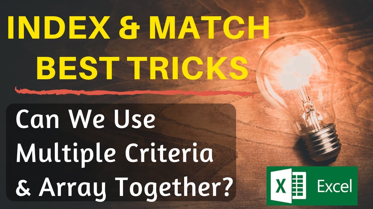 🔴 INDEX and MATCH in Excel with multiple criteria tricks | Excel Tips & Tricks 2021 |