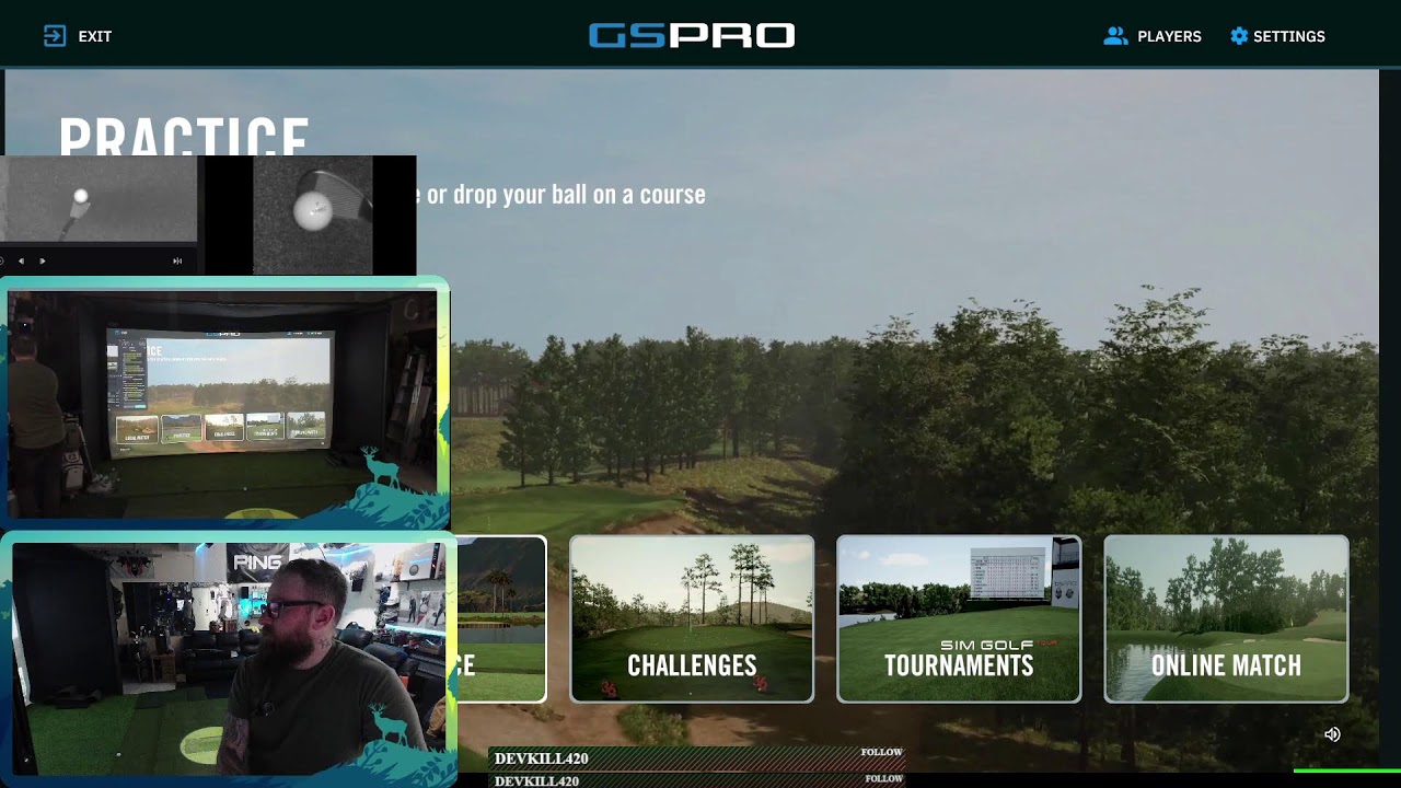 Sim Golf! - GSPRO - Practice round before the tournament at 8PM MST