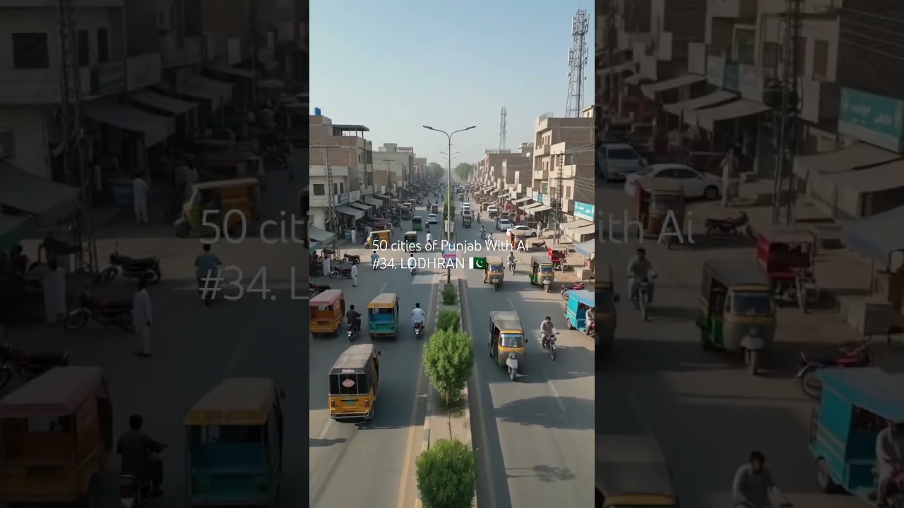 50 cities Of Punjab With Ai #34 | LODHRAN 🇵🇰