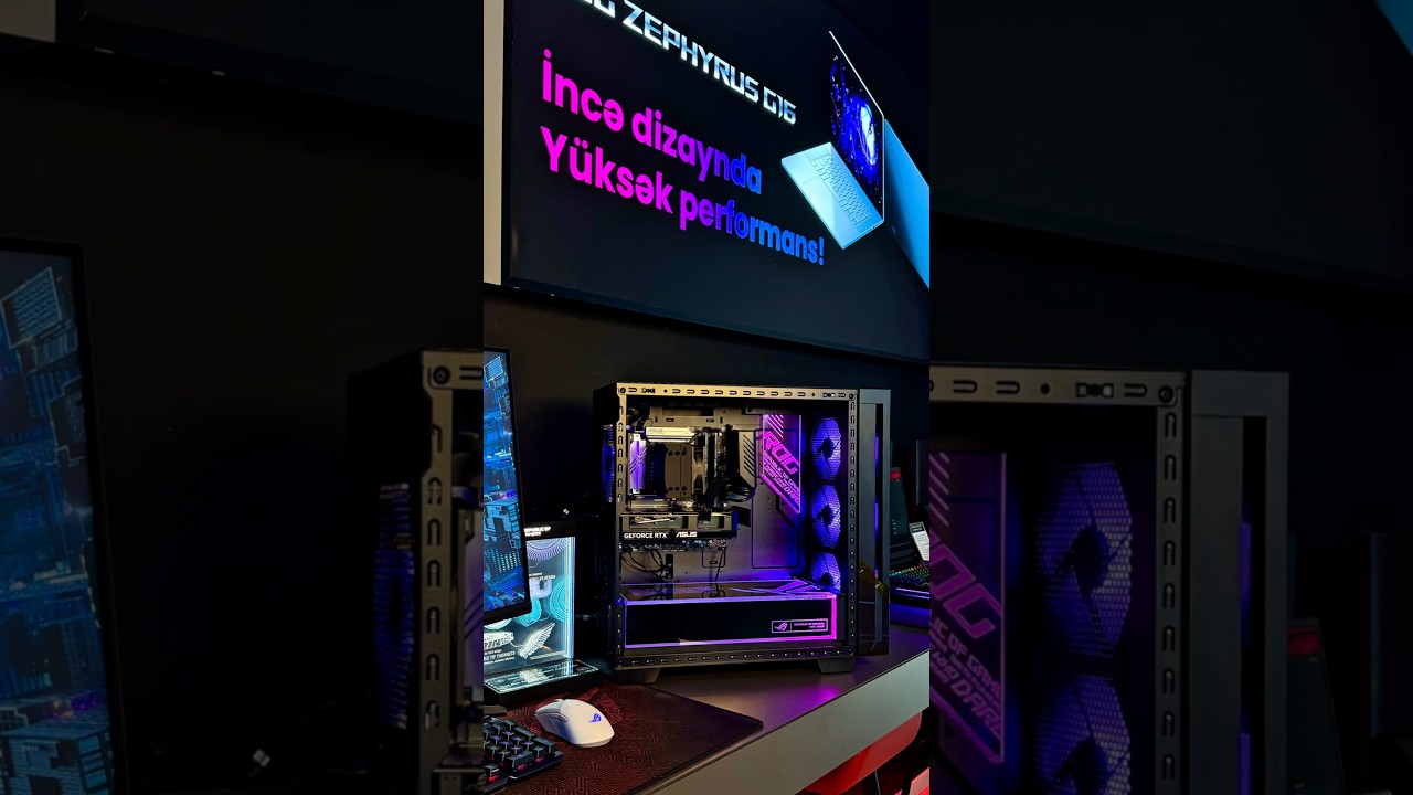 Intel Ultra 7 prosessor və RTX 5060Ti DUAL videokartlı ROG G700💪🏻