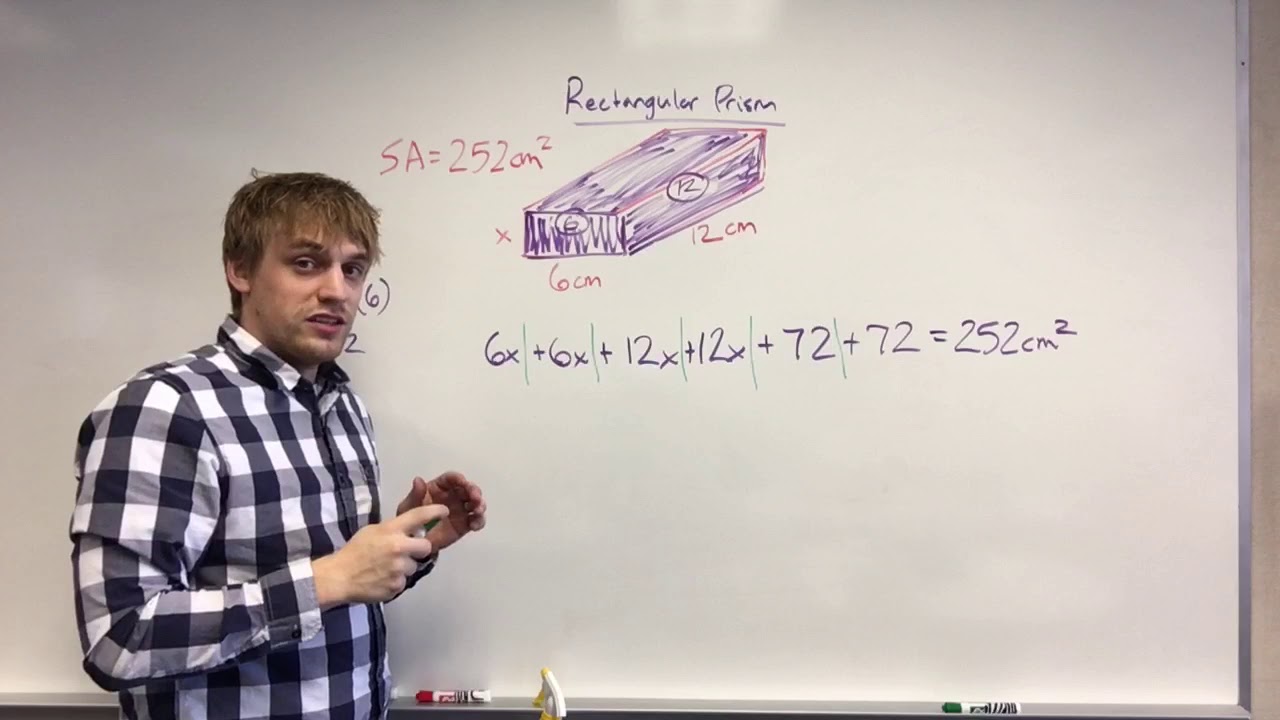 Finding the missing length on a rectangular prism when given the surface area