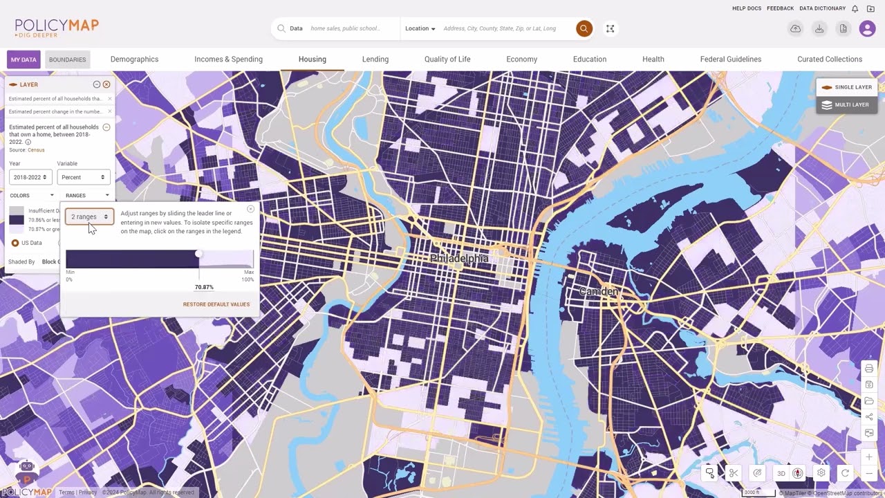 Use Data Layers on PolicyMap