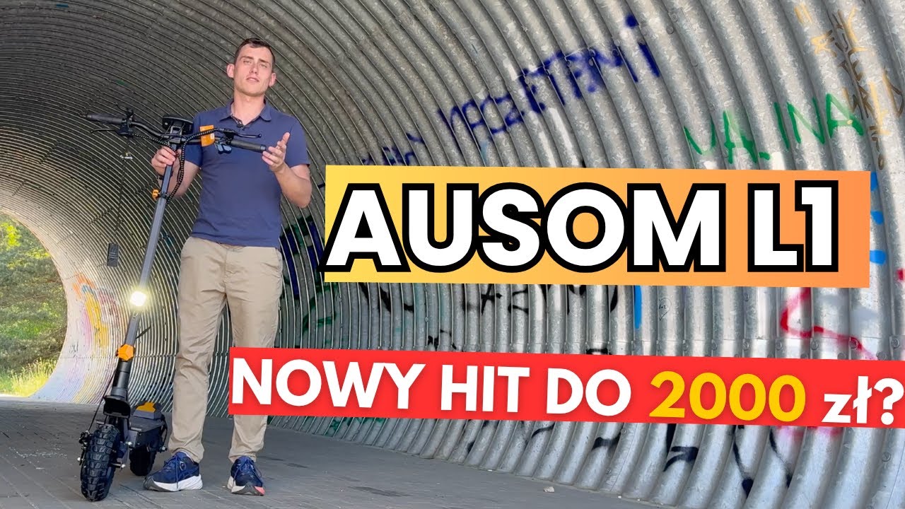 AUSOM L1 Hulajnoga elektryczna  do 2000 zł | Dobry konkurent dla KuKirin G2? WRAŻENIA