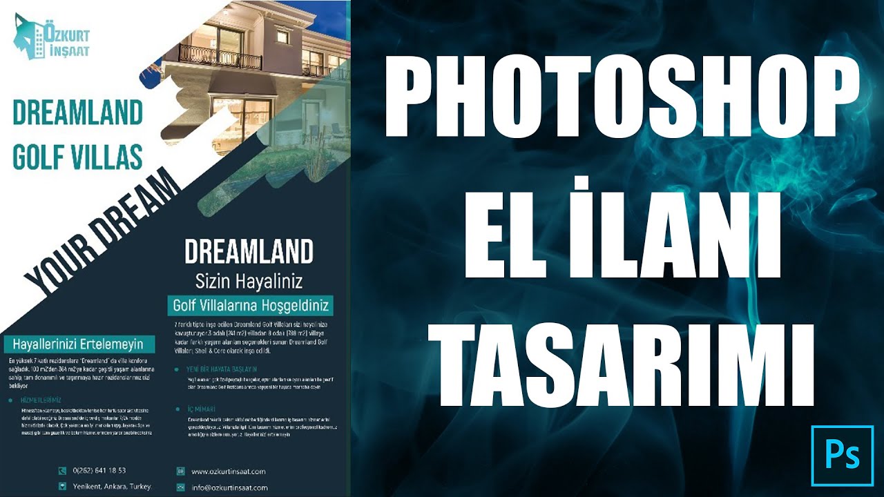 Photoshop Broşür (El ilanı) Flyer  Tasarımı