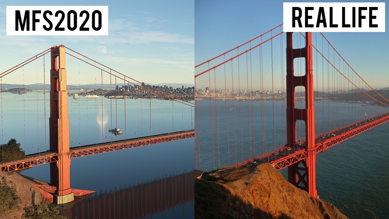 Microsoft Flight Simulator 2020 vs Real Life