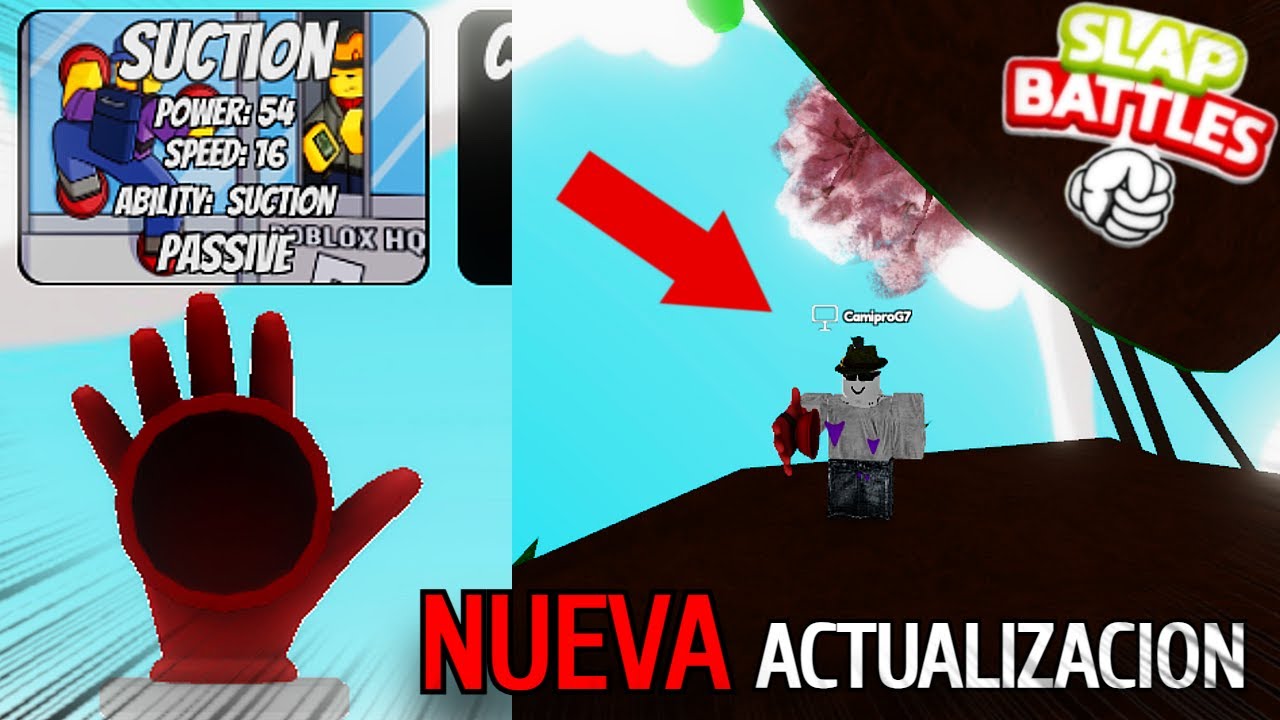 Como Conseguir el Guante SUCTION, y "Plungering Heights Badge" (Actualizacion SB) | Slap Battles