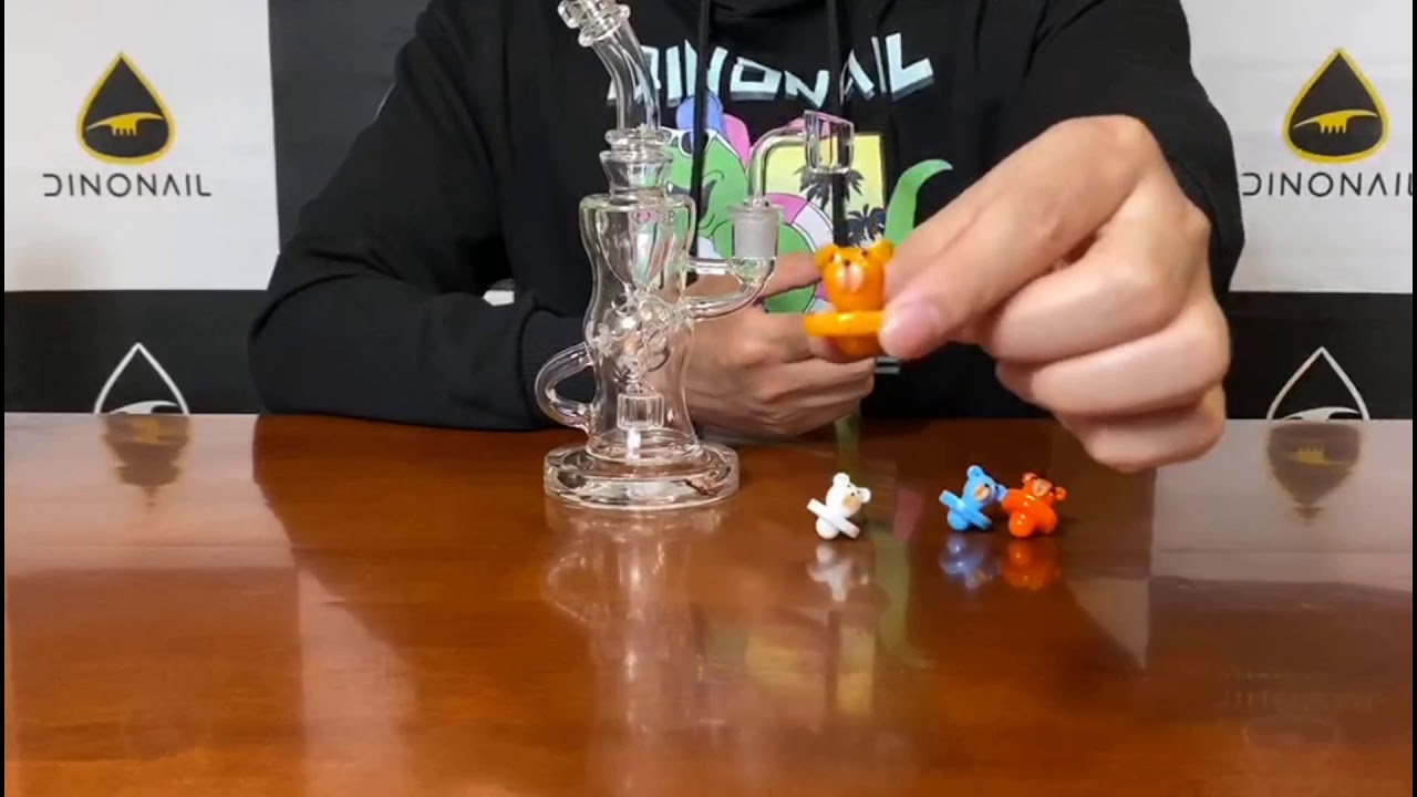 Teddy Bear Design Carb Cap Assorted Colors For Quartz Banger Nail