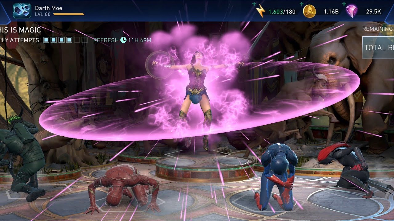 Прохождение героического режима 7 уровня 2 (28.02.2026) - Injustice 2 Mobile (бесплатная игра)