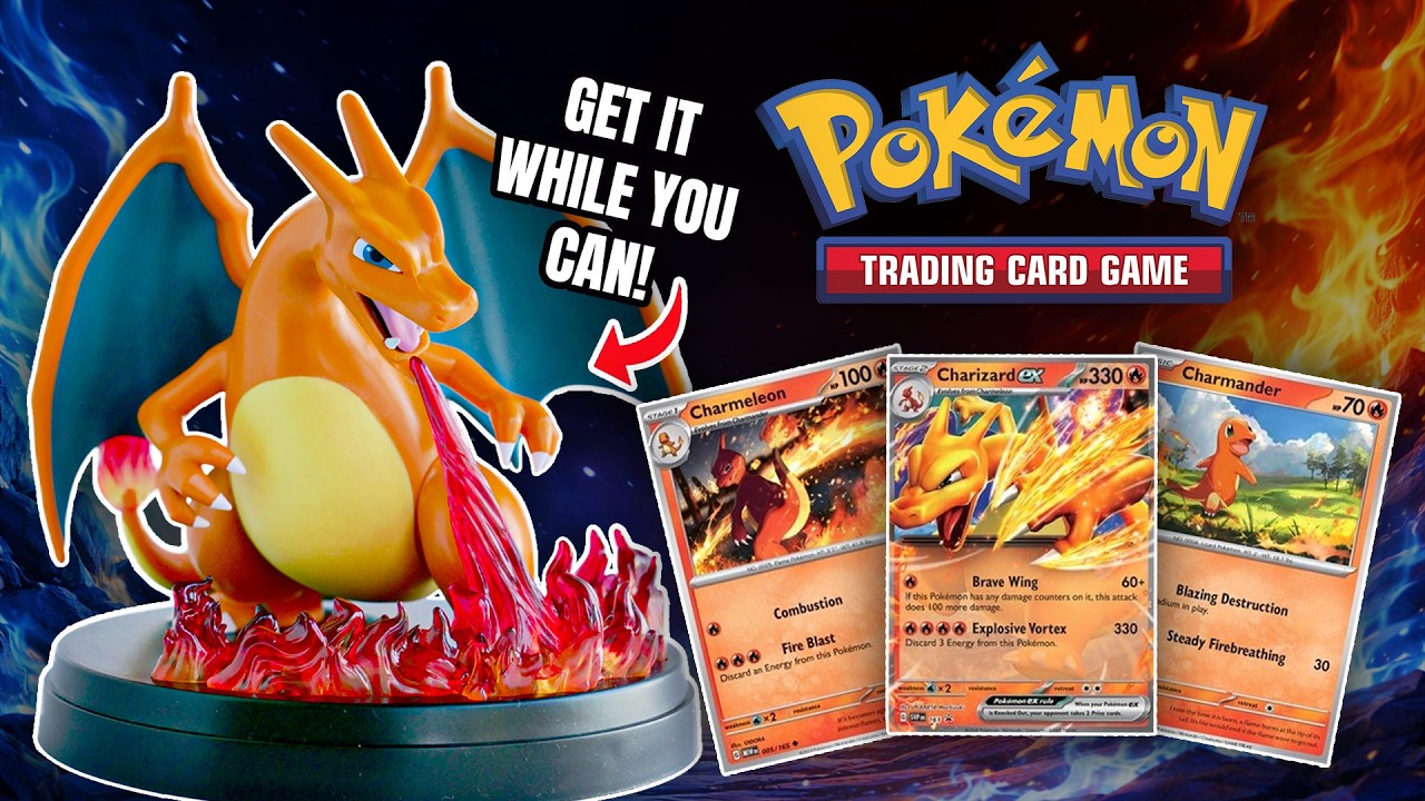 Exclusive Charizard Figure! 🔥 Charizard ex Super Premium Pokemon TCG Collection Unboxing  ポケモン リザードン