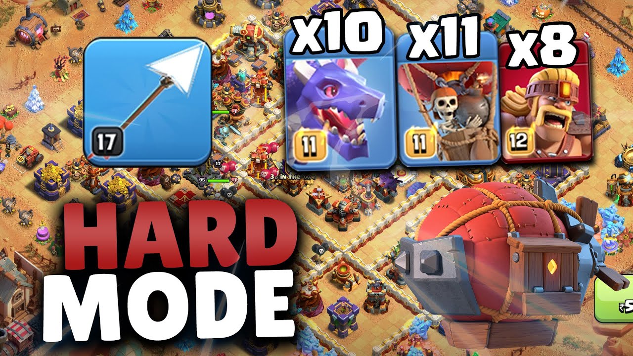 Best Attack Strategy in HARD MODE in TH16 | Clash of Clans