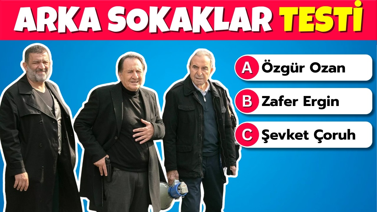 Arka Sokaklar Bilgi Yarışması 🎬🔥 | Arka Sokaklar Oyuncuları | Dizi Bilgi Yarışması