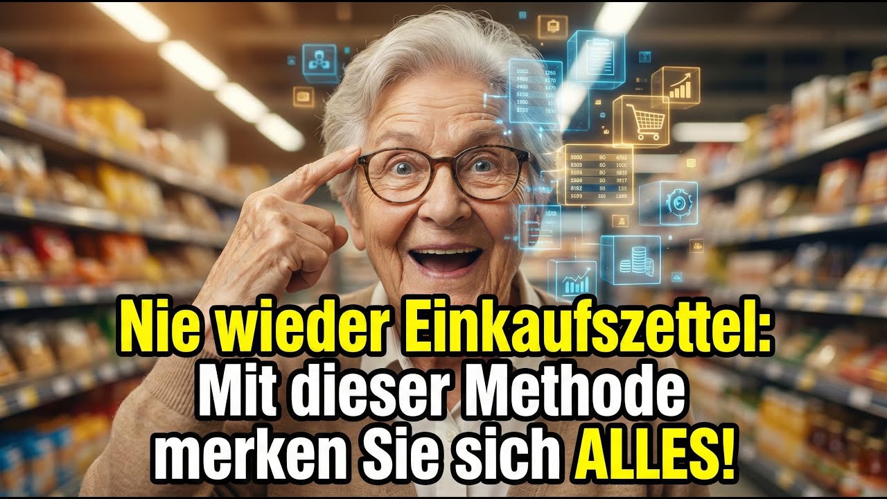 Nie wieder Einkaufszettel: Mit dieser Methode merken Sie sich ALLES!