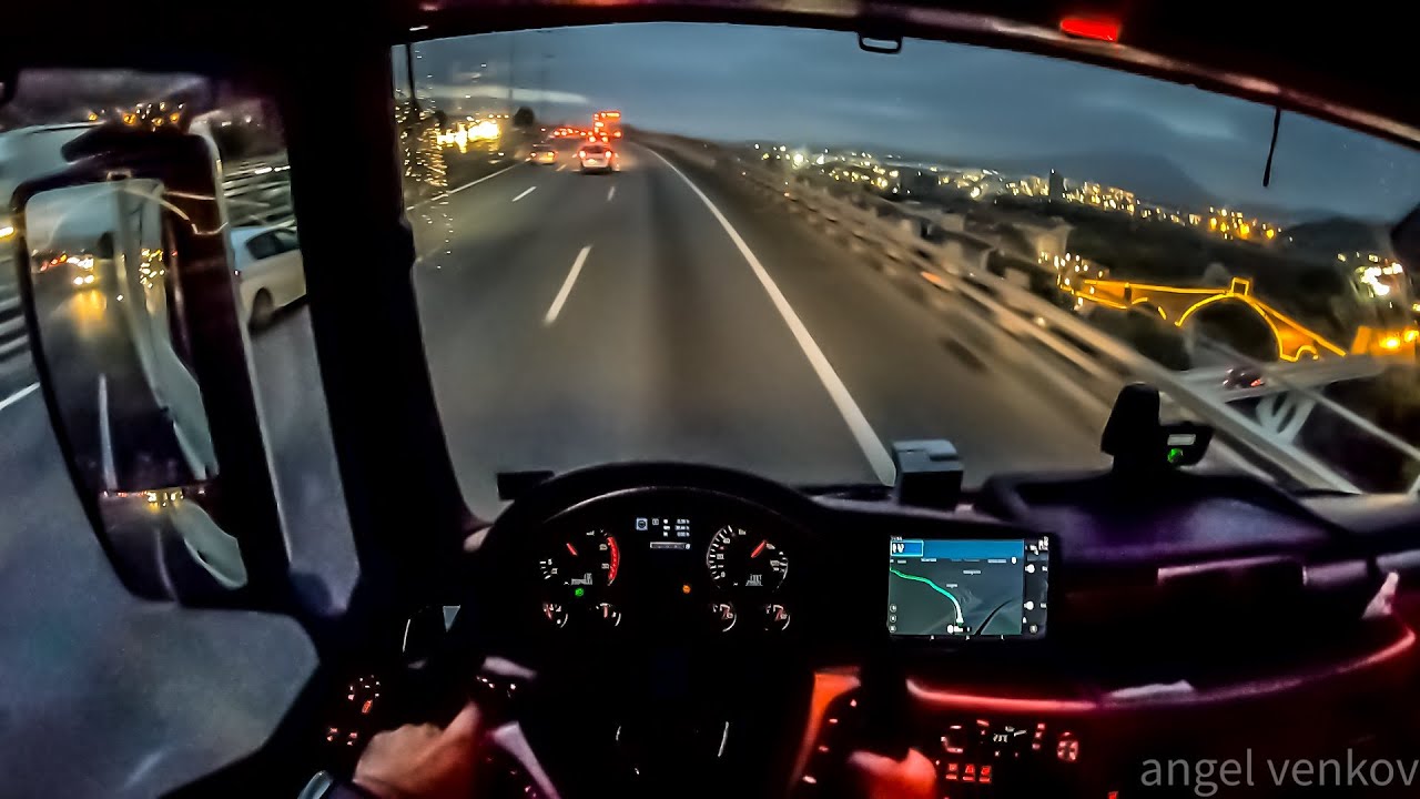 POV truck Driving MAN TGX 470 Ametlla Park Barcelona Cataluña Spain🇪🇸 4k cockpit view