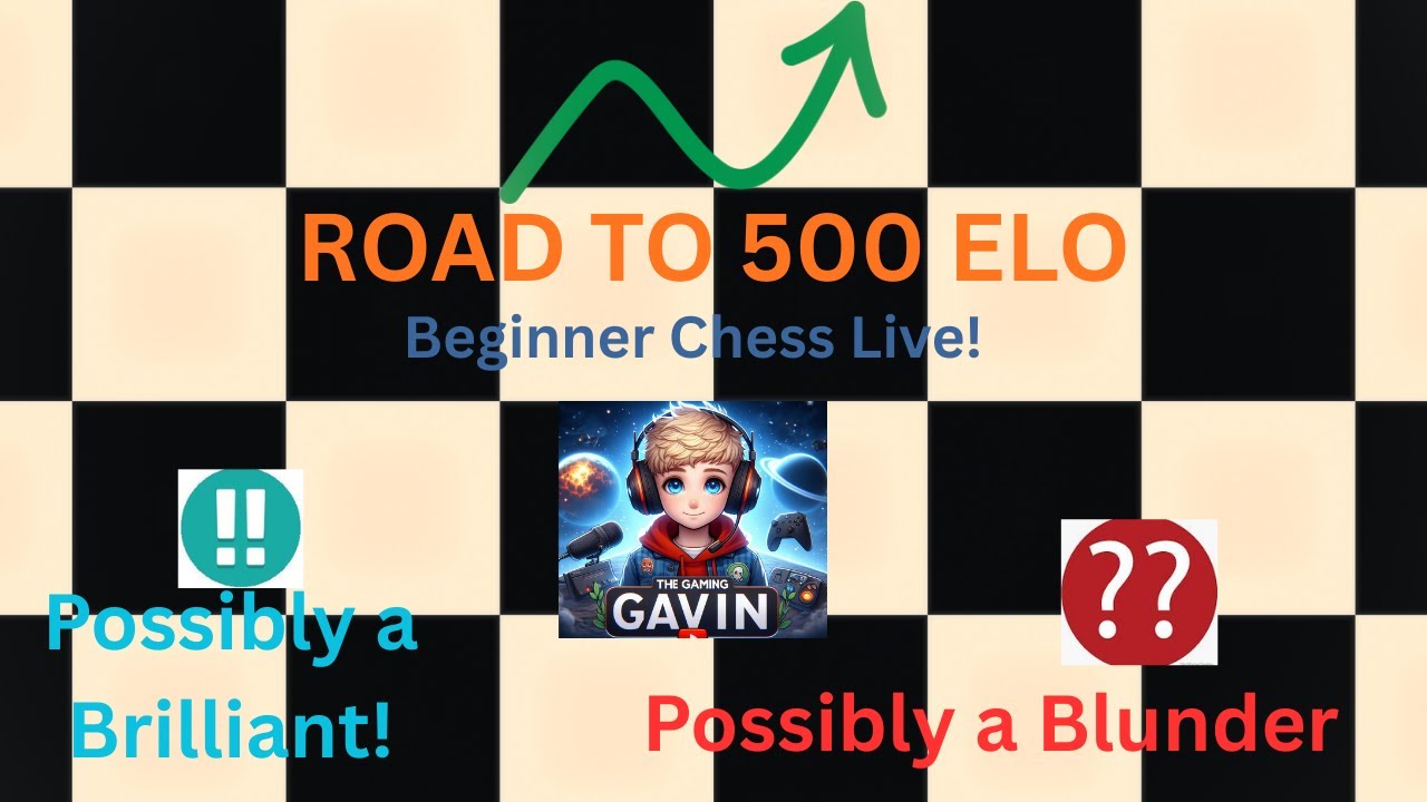 Beginner Chess LIVE | Climbing to 500 ELO
