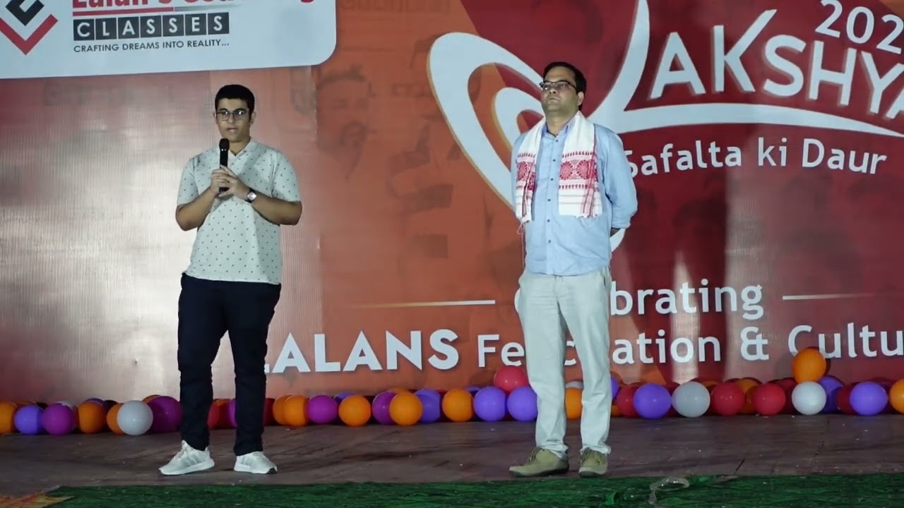 Lakshya 2022 Event | Arohan Hazarika Speech | JEE ADV 720 | Lalans Cultural fest |
