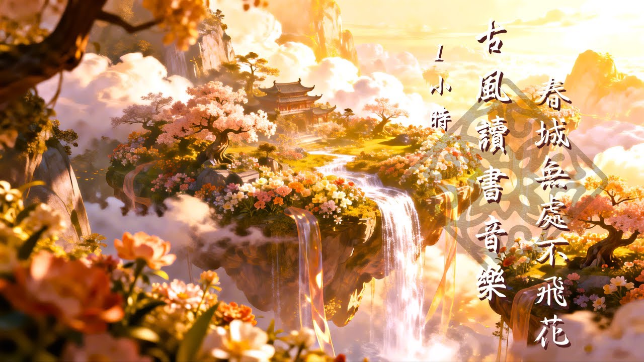 【古風讀書音樂】1小時深度專注｜🏵 春城無處不飛花 Petals Everywhere｜Study & Relax BGM｜專注・閱讀・放鬆 🎧｜Miss Mu 木姊姊