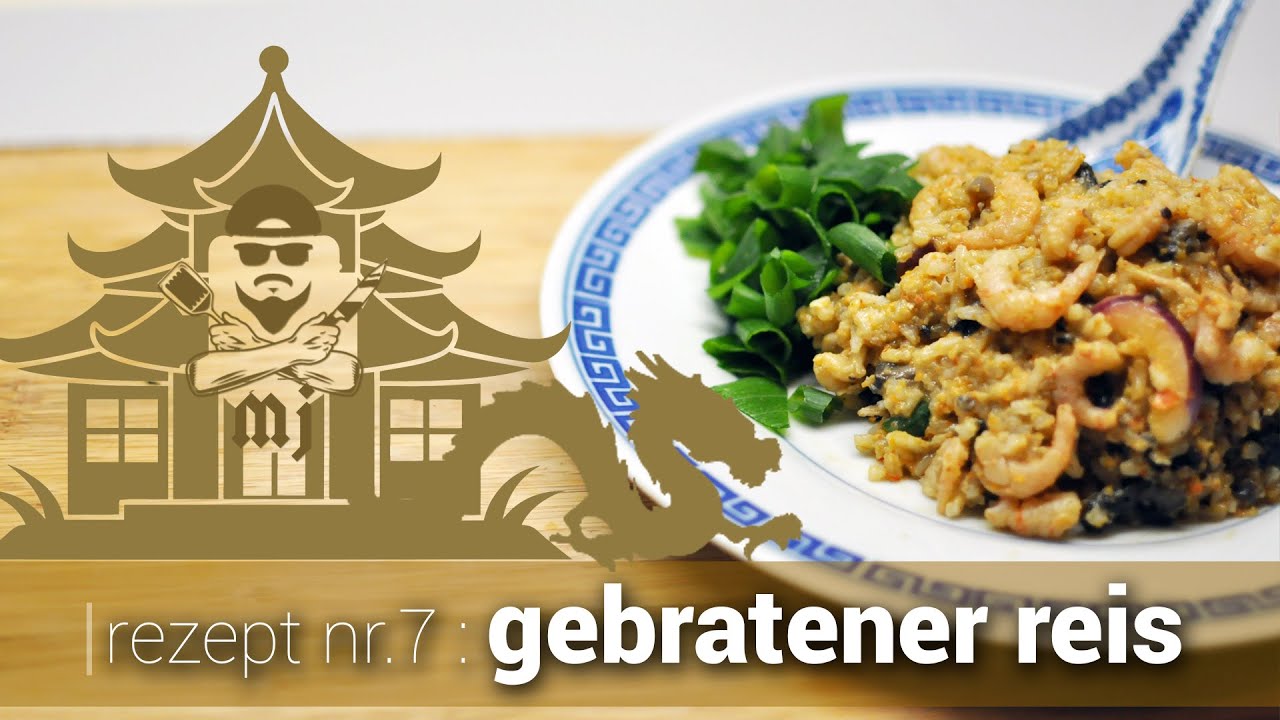 Chinesischer bratreis mit garnele : einfaches Rezept | Asiatisches style reis
