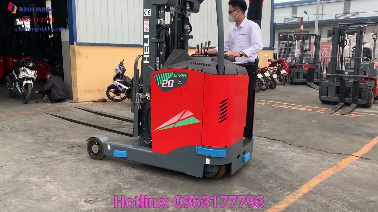 Xe nâng điện Đứng Lái Heli Reach Truck 2 tấn bản Lithium CQD20 (Li)
