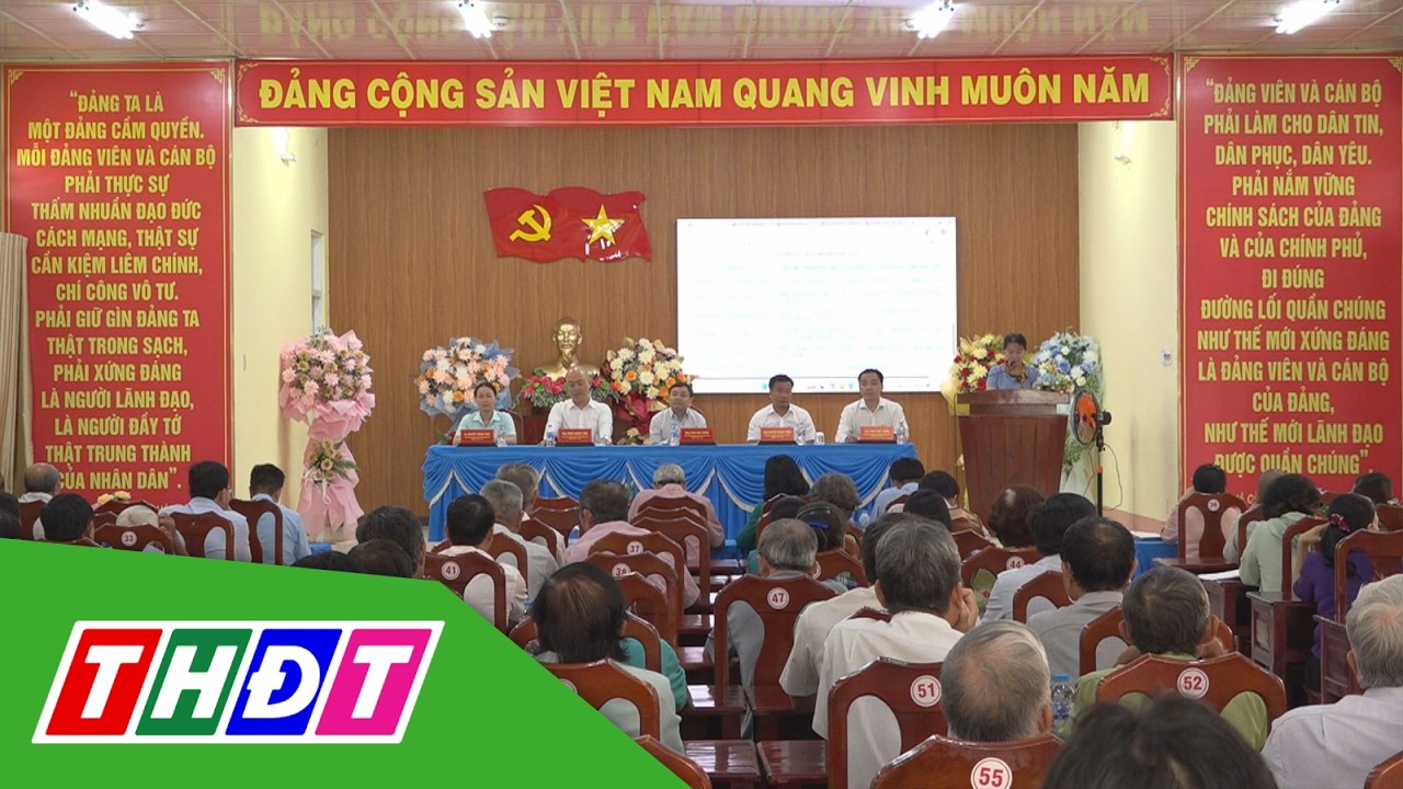 Ứng cử viên Đại biểu HĐND tỉnh Đồng Tháp tiếp xúc cử tri | THDT