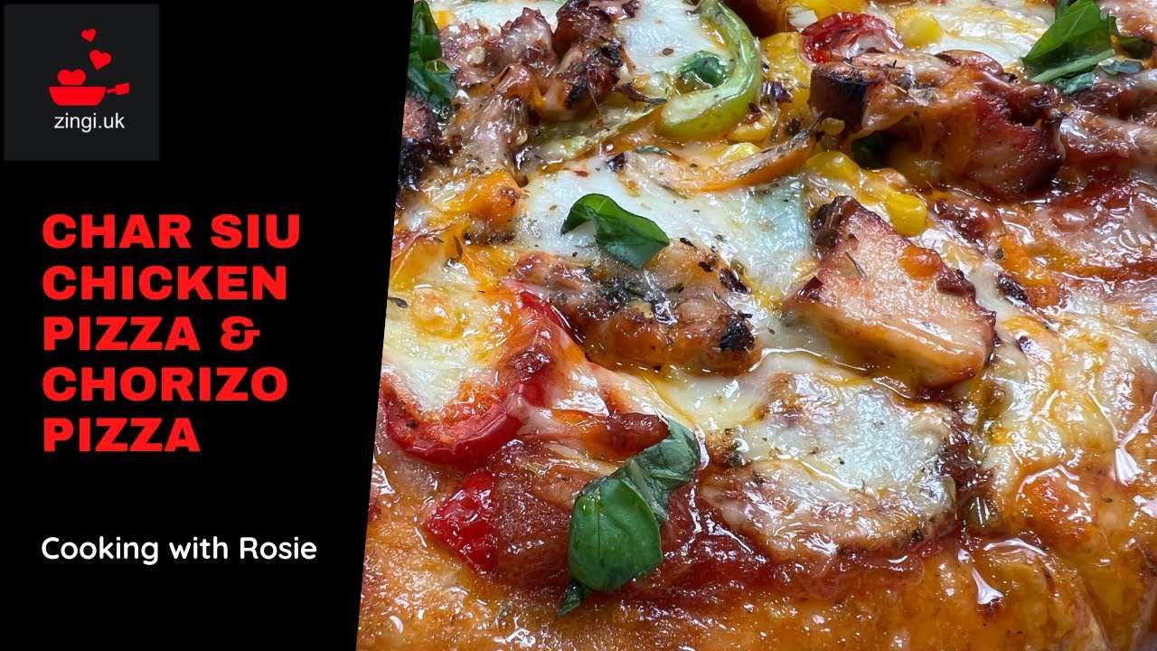 How To Make Char Siu Chicken Pizza & Chorizo Pizza