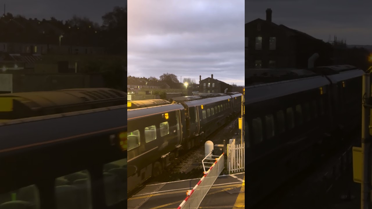 GWR Class 800 arrives into Llanelli in the early morning 