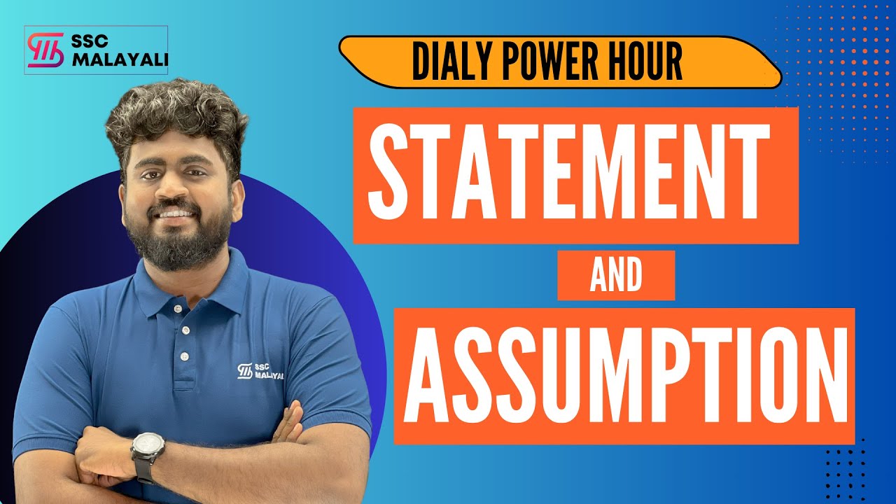 STATEMENT AND ASSUMPTION II DAILY POWER HOUR  II #sscmalayali